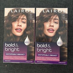 NEW 🆕 TWO Clairol Bold & Bright Hair Color - 50 Brown Sugar